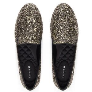 Birdies Starling Disco Ball Glitter Flat in Starlight Glitter size 7.5